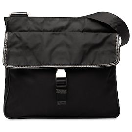Sac crossbody Prada Tessuto noir avec fermeture éclair Noir