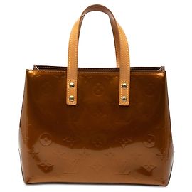 Sac à main Louis Vuitton Monogram Vernis Reade PM Marron Marron