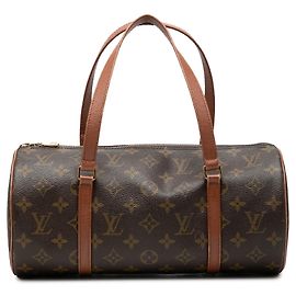 Brown Louis Vuitton Monogram Papillon 30 Handbag Brown
