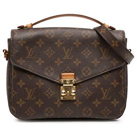 Sac à main Louis Vuitton Monogram Pochette Metis Marron Marron
