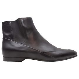 Black Balenciaga Pointed-Toe Ankle Boots Size 39 Black