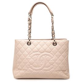 Tote Grand Shopping Chanel Caviar Rosa Rosa