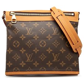 Borsa a tracolla Louis Vuitton Monogram Saumur Messenger PM Marrone Marrone