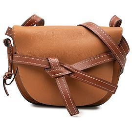 Bolsa Tiracolo Gate Small em couro marrom LOEWE Marrom