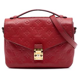 Bolso Satchel Pochette Metis Louis Vuitton Monogram Empreinte Rojo Roja