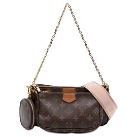 Borsa Louis Vuitton Monogram Multi Pochette Accessoires Marrone Marrone