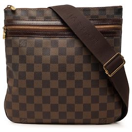 Borsa a tracolla Louis Vuitton Damier Ebene Bosphore Pochette Marrone Marrone