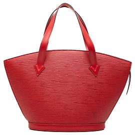 Red Louis Vuitton Epi Saint Jacques PM Short Strap Handbag Red