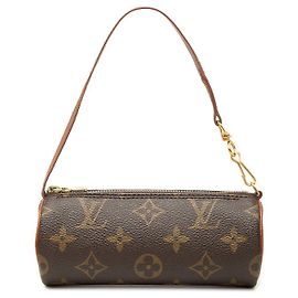 Sac à main Louis Vuitton Monogram Papillon Pochette Marron Marron