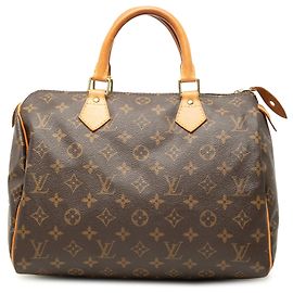 Sac Boston Louis Vuitton Monogram Speedy 30 Marron Marron