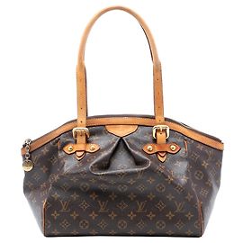 Brown Louis Vuitton Monogram Tivoli GM Shoulder Bag Brown