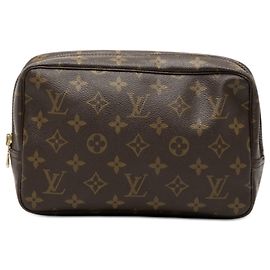 Sac pochette Louis Vuitton Monogram Trousse Toilette 23 Marron Marron