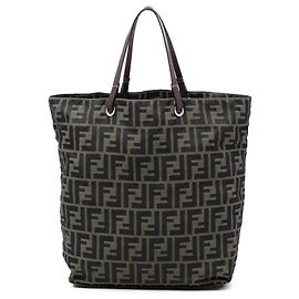 Sac Tote Fendi Zucca Canvas Marron Marron