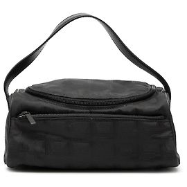 Black Chanel New Travel Line Nylon Vanity Bag Black