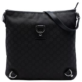 Gucci GG Canvas Abbey D Ring Crossbody schwarz Schwarz