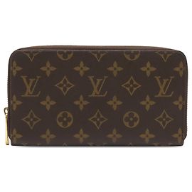Cartera Larga Louis Vuitton Monogram Zippy Organizer Brown Castaño