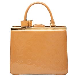 Borsa Louis Vuitton Monogram Vernis Deesse PM Marrone Marrone