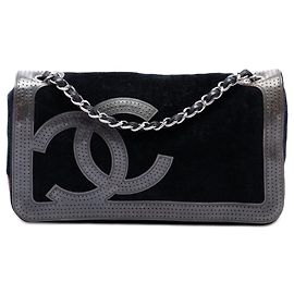 Borsa a tracolla Chanel Terry Cloth CC Sport Line Nera Nero