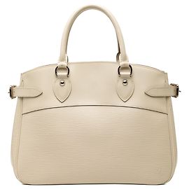 Louis Vuitton Epi Passy PM Handtasche Weiß Weiß