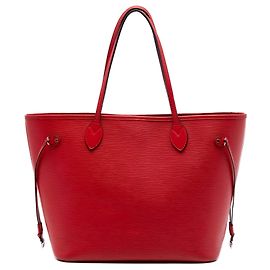 Sac cabas Louis Vuitton Epi Neverfull MM rouge Rouge