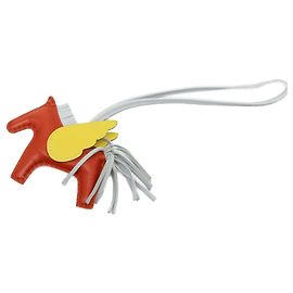 Charm per borsa Grigri Rodeo Pegase PM in pelle di agnello Milo e Swift Arancione Hermès Arancione