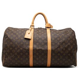 Borsa da viaggio Louis Vuitton Monogram Keepall 55 marrone Marrone