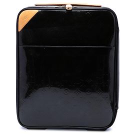 Louis Vuitton Monogram Vernis Pegase 45 Reisetasche Schwarz Schwarz