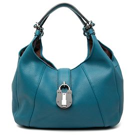 Borsa Hobo Calle LOEWE in vitello blu Blu