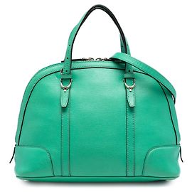 Sac à main Gucci Small Leather Nice Dome Satchel Vert Vert