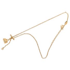 Collier LV Speedy Louis Vuitton plaqué or Doré