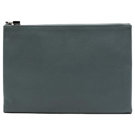 Bolso de Mano Hermès Evercolor Atout Pouch 26 Gris Gris