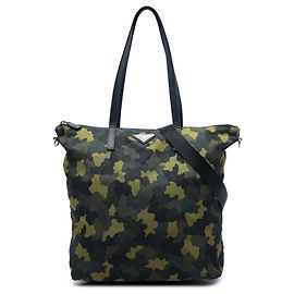 Sac Satchel Prada Tessuto Stampato Vert Vert
