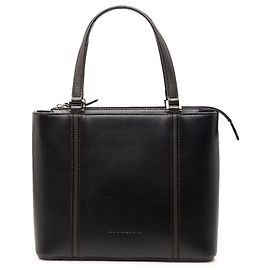 Black Burberry Leather Handbag Black