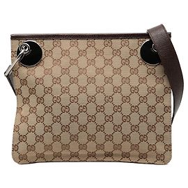 Borsa a tracolla Gucci GG Canvas Eclipse marrone Marrone