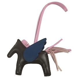 Charm per borsa Grigri Rodeo Pegase PM in pelle di agnello Milo e Swift rosso Hermès Rosso