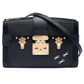 Borsa a tracolla Louis Vuitton Epi Trunk Nera Nero
