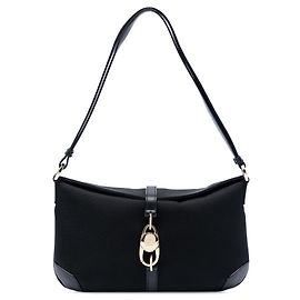 Black Gucci Canvas Jackie Hobo Black