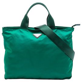 Borsa Prada Tessuto verde Verde