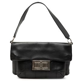 Borsa a tracolla Chanel Reissue 2.55 Chocolate Bar in pelle di agnello nera Nero