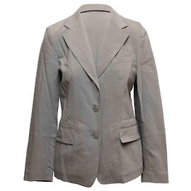 Grey Gucci Cotton-Blend Blazer Size IT 42 Grey