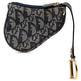 Bolsa de Moedas Diorissimo Trotter Saddle azul Dior Azul