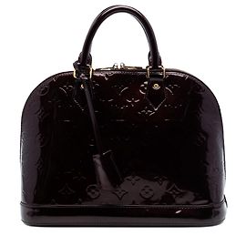 Bolsa Louis Vuitton Monogram Vernis Alma PM Roxa Roxo