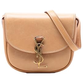 Borsa a tracolla Kaia Small in pelle Tan Saint Laurent Cammello