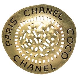 Spilla per cappello Chanel placcata oro D'oro
