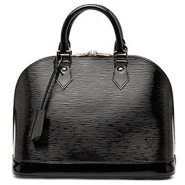Black Louis Vuitton Electric Epi Alma PM Handbag Black