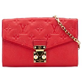 Borsa a tracolla Pochette Saint Germain Louis Vuitton Monogram Empreinte rossa Rosso