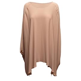Valentino Garavani Chemisier en soie à manches dolman de couleur tan Valentino Taille IT 42 Camel