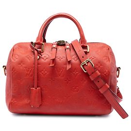 Bolso rojo Louis Vuitton Monogram Empreinte Speedy Bandouliere 25 Roja