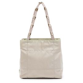 Bolsa de ombro com corrente em Tessuto bege Prada Bege