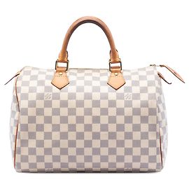 Sac Boston Louis Vuitton Damier Azur blanc Speedy 30 Blanc